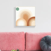 柔らかい重なり合うアーチ自然 – ミニマリストBoho W キャンバスプリント (インサイチュ (リビング))