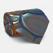 柔らかい金ゴールド光に染色された焼けた灰色の細胞 ネクタイ (ロール)