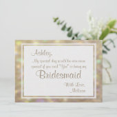 柔らかい金ゴールド《写真》ぼけ味ライトは私の花嫁になる 招待状 (スタンド正面)