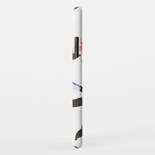 柔らかい開花の水彩画のかわいらしい花柄 Case-Mate iPhoneケース (裏面/右)