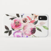 柔らかい開花の水彩画のかわいらしい花柄 Case-Mate iPhoneケース (裏面(横))