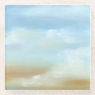 柔らかい雲との美しいSkyscape ガラスコースター