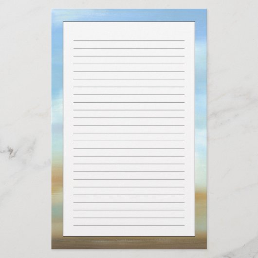 柔らかい雲との美しいSkyscape 便箋 (正面)