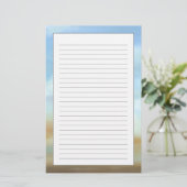 柔らかい雲との美しいSkyscape 便箋 (スタンド正面)