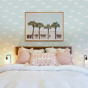 柔らかい雲と星でいっぱいの空 壁紙