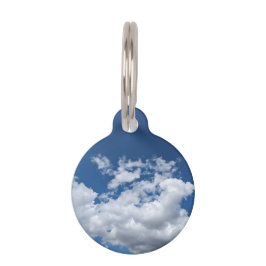 柔らかい雲のパッチ ペット　ネームタグ