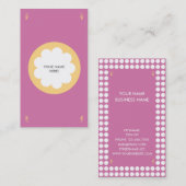 柔らかい雲の名刺のピンク 名刺 (正面/裏面)