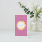 柔らかい雲の名刺のピンク 名刺 (スタンド正面)