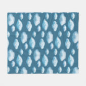 柔らかい雲 フリースブランケット (正面(横))