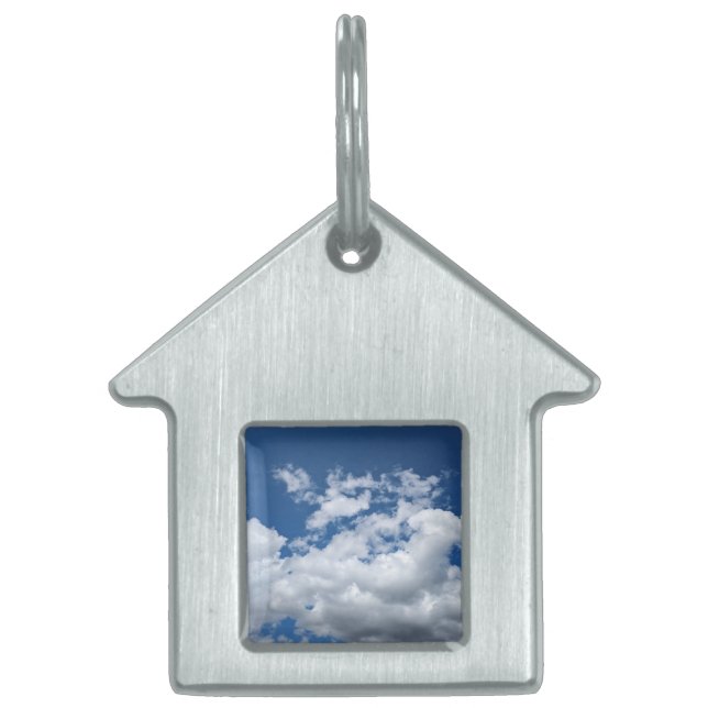 柔らかい雲 ペットネームタグ (正面)