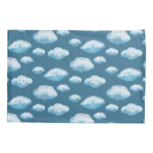 柔らかい雲 枕カバー (裏面)