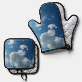 柔らかい雲 鍋つかみ&鍋敷きセット (正面/裏面)