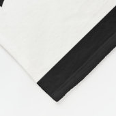 柔らかい雲-黒の白 フリースブランケット (角)