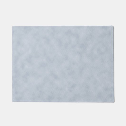 柔らかい青い羊皮紙の顔 ドアマット (正面)