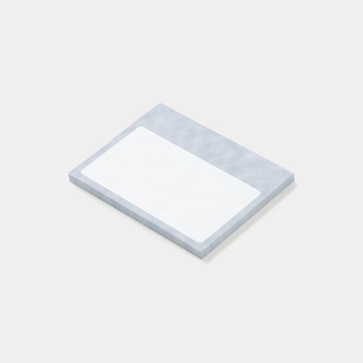 柔らかい青い羊皮紙の顔 ポストイット (アングル)