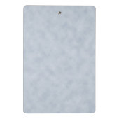 柔らかい青い羊皮紙の顔 ミニクリップボード (裏面)