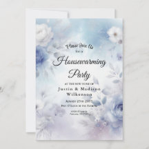 柔らかい青い花とラベンダーミスト