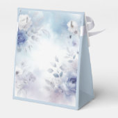 柔らかい青い花とラベンダーミッ結婚ト フェイバーボックス (裏面サイド)