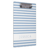 柔らかい青と白のパタストライプのーン名 クリップボード (右)