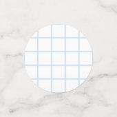 柔らかい青の赤ちゃんシャワーパターン |テーブル紙吹雪 コンフェッティ (スモール正面)