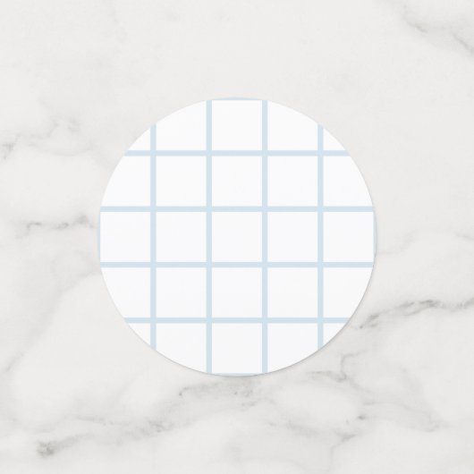 柔らかい青の赤ちゃんシャワーパターン |テーブル紙吹雪 コンフェッティ (スモール正面)