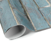 柔らかい青レンガの壁パターン ラッピングペーパー (ロールコーナー)