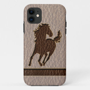 柔らかい革のような馬 iPhone 11 ケース