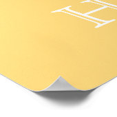 柔らかい黄色の蝶の渦巻き美徳のポスター ポスター (角)