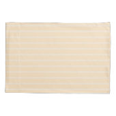 柔らかい黄色ストライプの 枕カバー (裏面)