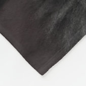 柔らかい黒猫のリラックス フリースブランケット (角)