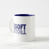 柔らかい ツートーンマグカップ (正面左)