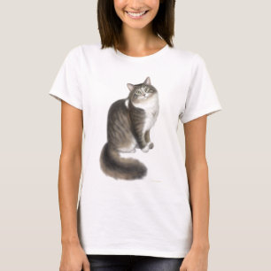 柔らかいDuffy猫の女性ベビードールのワイシャツ Tシャツ