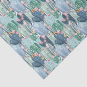 柔らかいPatelのサボテンパターン 薄葉紙 (詳細)