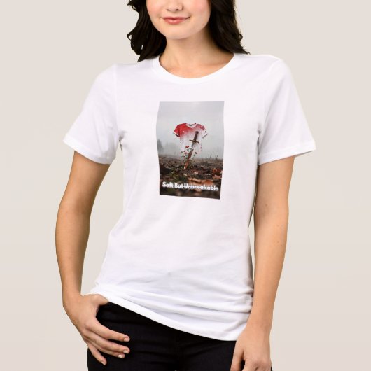 柔らかくても砕けない トライブレンドTシャツ (正面)