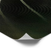 柔らかくて優しい毛と灰色の猫の毛 ポスター (角)