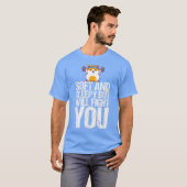 柔らかくて眠いが、あなたのギフトを戦うおもしろい Tシャツ (正面フル)