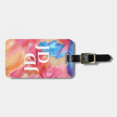 柔らかくて石のようなアート ラゲッジタグ (正面横)