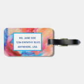 柔らかくて石のようなアート ラゲッジタグ (裏面横)