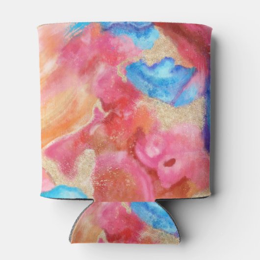 柔らかくて石のようなアート 缶クーラー (裏面)