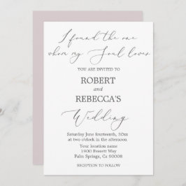 柔らかくエレガントなウェディング招待状 招待状