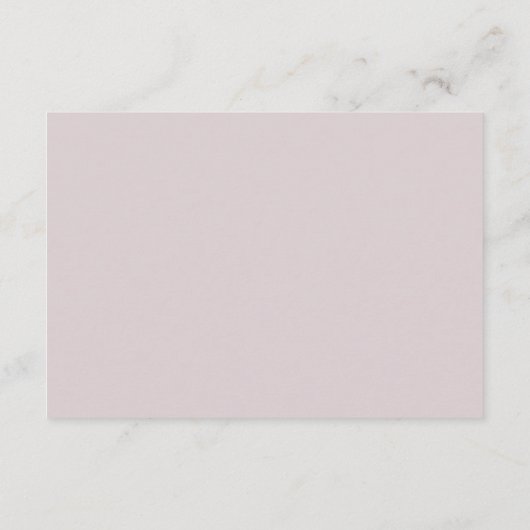 柔らかくエレガントなウェディング詳細カード エンクロージャーカード (裏面)