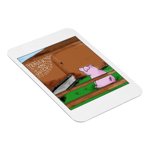 柔らかくジューシーなシャーロットのくもの巣漫画 マグネット (右側)