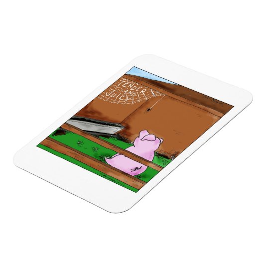 柔らかくジューシーなシャーロットのくもの巣漫画 マグネット (左側)