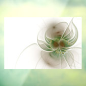 柔らかく優しいフラクタルファンタジーの花のキャンバス ウィンドウサイン (シート3)