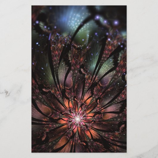 柔らかく優しいフラクタルファンタジー花 (正面)