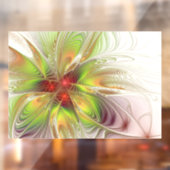 柔らかく優しいフラクタルファンタジー花 ウィンドウサイン (シート2)