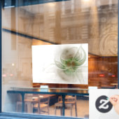 柔らかく優しいフラクタルファンタジー花 ウィンドウサイン (カフェ窓)