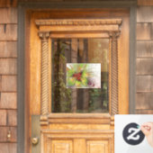 柔らかく優しいフラクタルファンタジー花 ウィンドウサイン (ホームデコレーション)