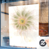 柔らかく優しいフラクタルファンタジー花 ウィンドウサイン (カフェ窓)