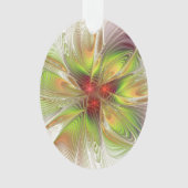 柔らかく優しいフラクタルファンタジー花 オーナメント (正面)